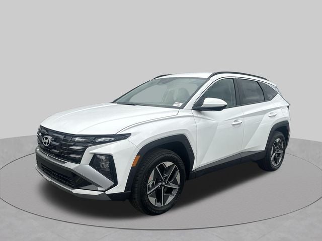 2026 Hyundai TUCSON SEL in White Pearl — front three-quarter view